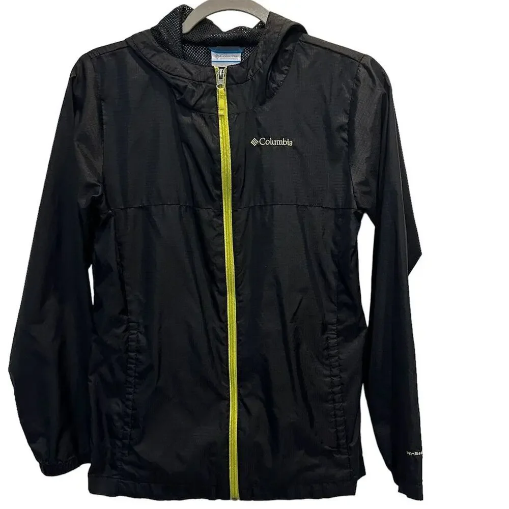 Columbia Kids Windy Explorer Jacket with Hood Black Size L - Picture 2 of 10